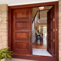 Mahogany solid wood main door designs double door